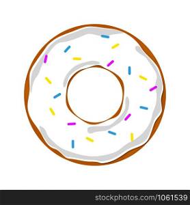 Donut icon isolated on light back. Vector illustration. Donut icon isolated on light back. Vector