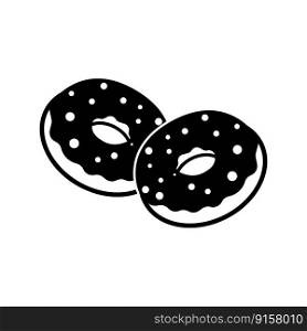 Donut icon symbol ,illustration design template.