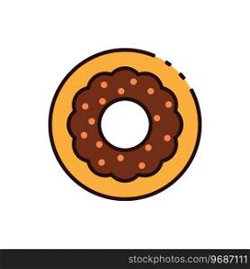 donut icon vector template illustration logo design
