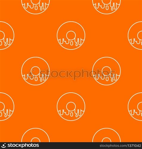 Donut pattern vector orange for any web design best. Donut pattern vector orange