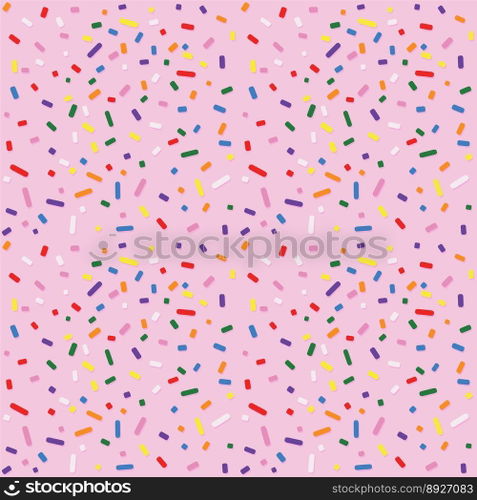 Donut seamless background texture pattern vector image