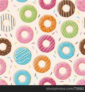 donut seamless pattern wallpaper vector art