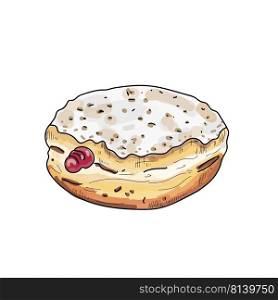 Donut vector. hand draw style  