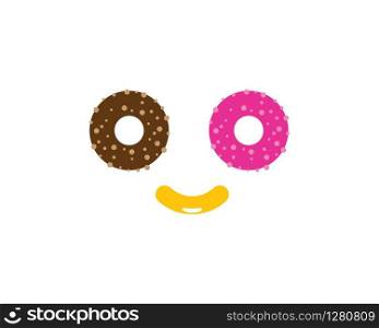 Donut vector icon illustration design