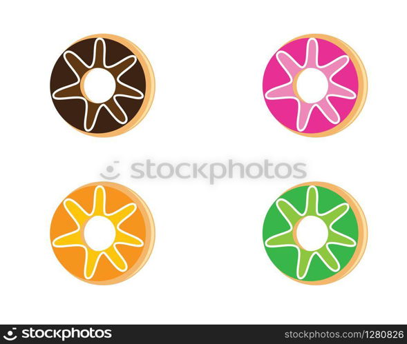 Donut vector icon illustration design