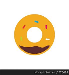 Donuts icon vector design templates isolated on white background