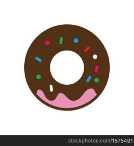 Donuts icon vector design templates isolated on white background