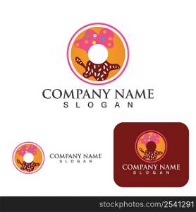 Donuts logo and symbol vector