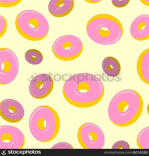Donuts seamless pattern. Desserts, Sweets vector background&#xA;