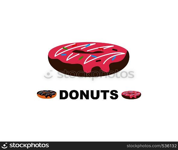 donuts vector,icon,logo illustration design