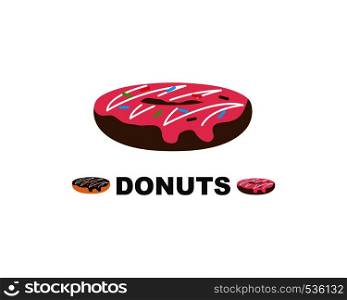 donuts vector,icon,logo illustration design