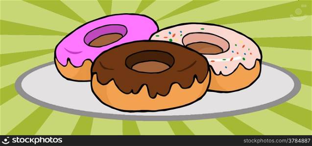 Donuts Vector Illustrations