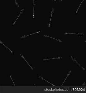 Doodle arrows seamless pattern,vector background. Doodle arrows seamless pattern