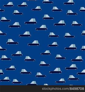 Doodle cars seamless pattern. Transport wallpaper. Kids automobile background. Design for fabric, textile print, wrapping, cover, surface. Doodle cars seamless pattern. Transport wallpaper. Kids automobile background.