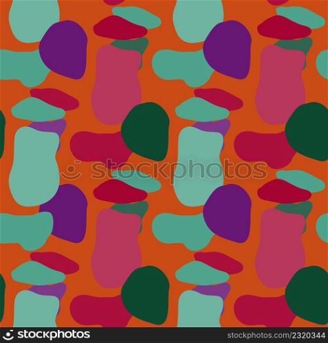 Doodle circle shape seamless pattern. Abstract camouflage background. Design for fabric, textile print, surface, wrapping, cover, greeting card, wallpaper. Vector illustration. Doodle circle shape seamless pattern. Abstract camouflage background.
