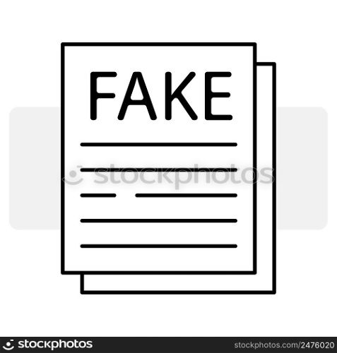 Doodle fake newspaper icon for paper design. Business icon. News concept. Vector illustration. stock image. EPS 10.. Doodle fake newspaper icon for paper design. Business icon. News concept. Vector illustration. stock image.