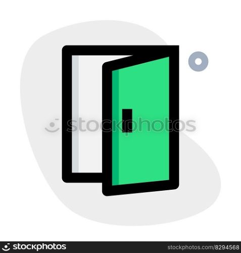 Door, a sliding barrier for entry and exit.