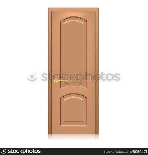 Door. Door isolated on white background