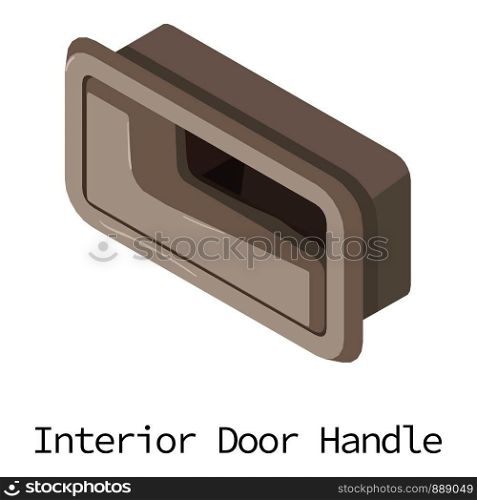 Door handle car icon. Isometric illustration of door handle car vector icon for web. Door handle car icon, isometric 3d style