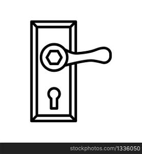 door handle icon design, flat style trendy collection
