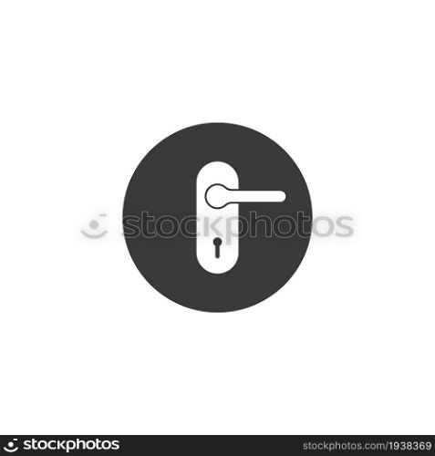 Door handle icon vector,illustration logo design.