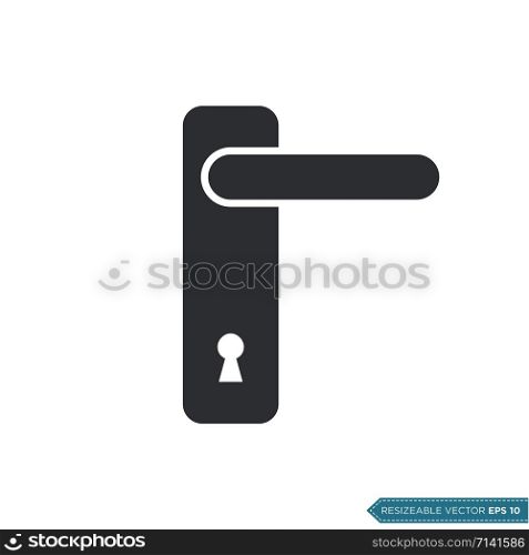 Door Handle Icon Vector Template Illustration Design