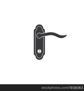Door handle line icon vector,illustration design.