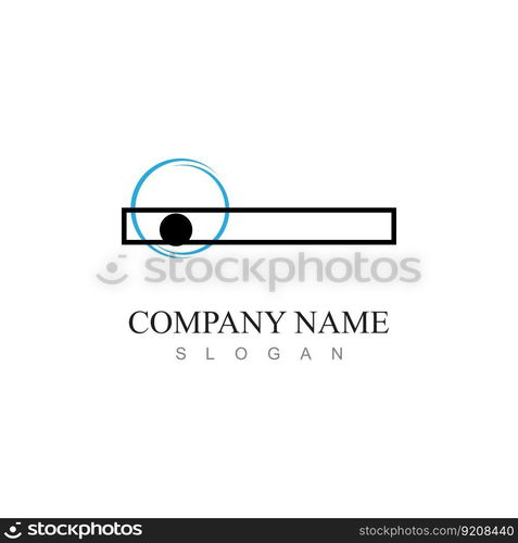 Door handle vector logo and symbol design