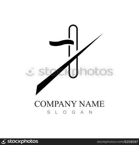 Door handle vector logo and symbol design