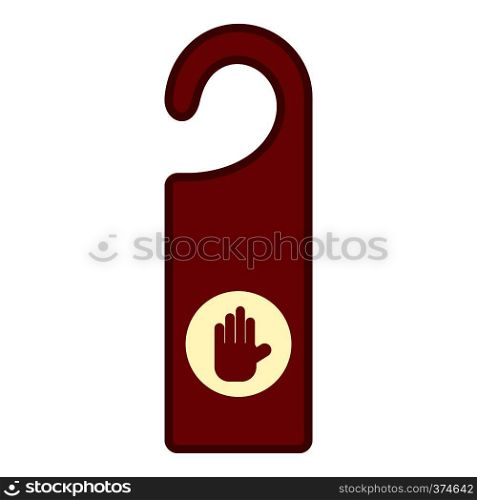 Door hanger icon. Flat illustration of door hanger vector icon for web design. Door hanger icon, flat style