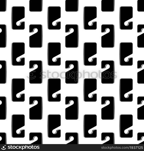 Door hanger pattern seamless background texture repeat wallpaper geometric vector. Door hanger pattern seamless vector