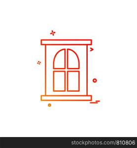 Door icon design vector