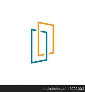 Door Icon in trendy flat style ,Open door symbol for your web site design, logo, Vector illustration