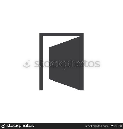 Door Icon in trendy flat style ,Open door symbol for your web site design, logo, Vector illustration