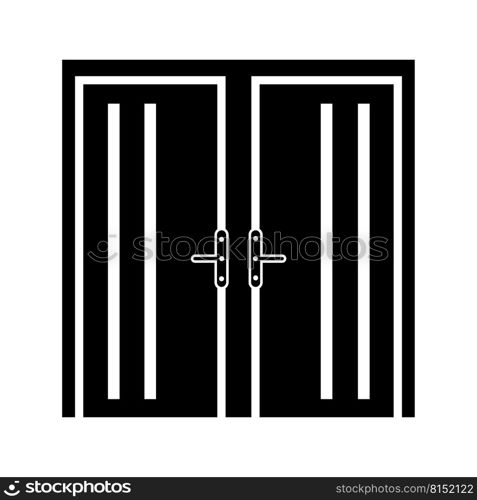 door icon logo vector design