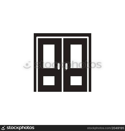 door icon vector design templates white on background