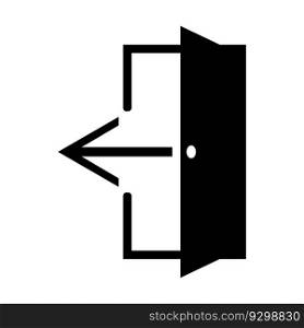 door icon vector template illustration logo design