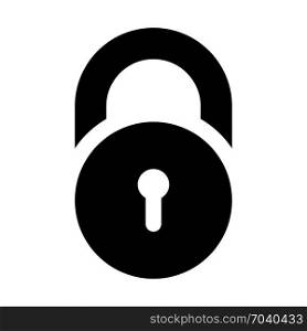 door lock, icon on isolated background