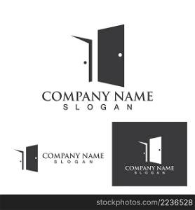 Door logo and symbol vector