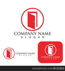 Door logo and symbol vector 