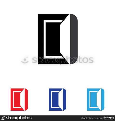 Door logo and symbol vector 