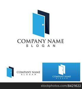 Door logo and symbol vector 