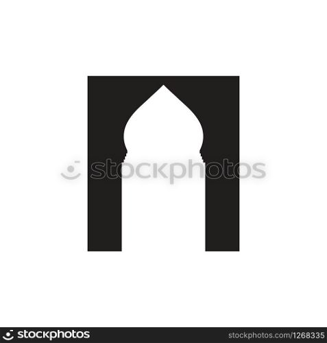 Door mosque icon design template vector illustration