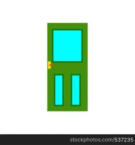 Door security symbol house style vector. Entry home closeup interior