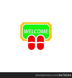 doormat icon vector design templates white on background