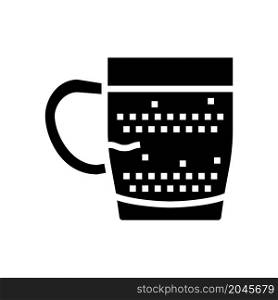 doppio coffee glyph icon vector. doppio coffee sign. isolated contour symbol black illustration. doppio coffee glyph icon vector illustration