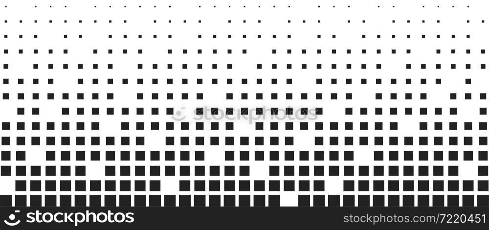 Dot black texture background. Gradient, fade graphic pattern in vectror flat style.
