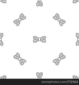 Dot bow tie pattern seamless vector repeat geometric for any web design. Dot bow tie pattern seamless vector