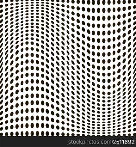Dot pattern backgrounds various distortion distortion twisting inflating compression