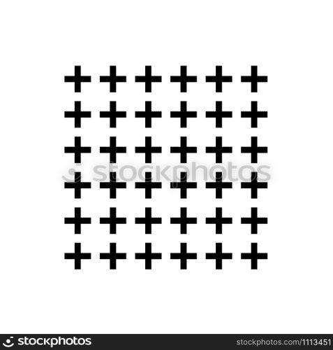 Dot Plus Rectangle Background Element